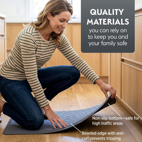 Anti Fatigue Mat Kitchen Standing Floor Non Slip Safety Heavy Duty Cushioned Mat