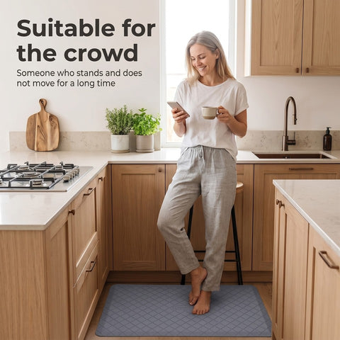 Anti Fatigue Mat Kitchen Standing Floor Non Slip Safety Heavy Duty Cushioned Mat