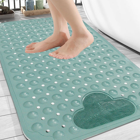 Anti Mold Rubber Shower Mat Non Slip Bathtub Strong Suction Extra Large Bath Mat