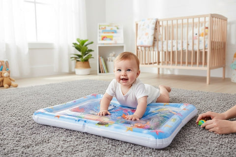 Baby Water Play Mat Inflatable Infant Toddler Kid Floor Fun Tummy Fill up Large