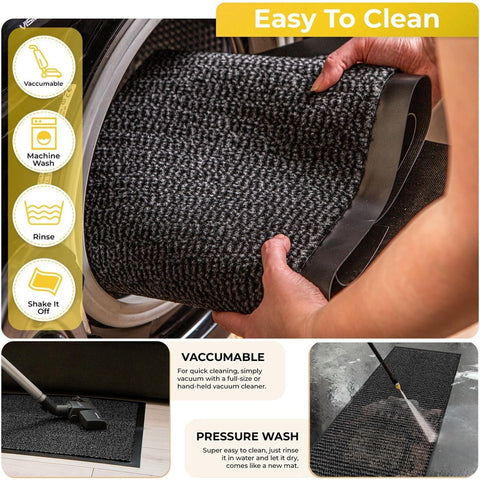 Non Slip Barrier Door Mat Heavy Duty Rubber Floor Mat 60x120cm