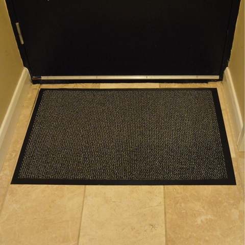 Barrier Mat GREY 80x120cm Nitrile Rubber Non-Slip Absorbent Entrance Mat