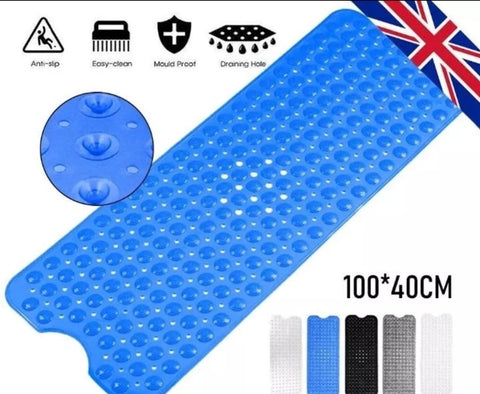 Bath Mat Non Slip Shower Mat Large. Extra Strong Suction Anti-Mold 100x40CM