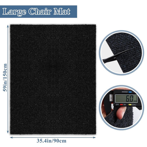 Office Chair Mat for Carpet Protector 150 x 90cm 150 x 90 cm, Grey