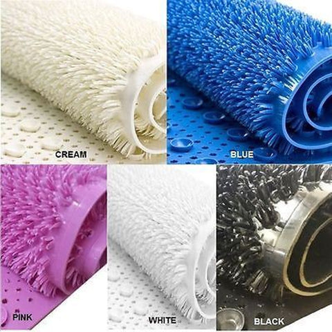 Comfort Shower Bath Mat Soft Spiky Suction Foot Massage Non-Slip Oblong 65 x37cm