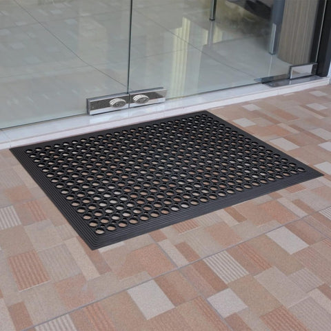 Rubber Floor Door Mats Outdoor Entrance Commercial Restaurant Kitchen Anti Fa...