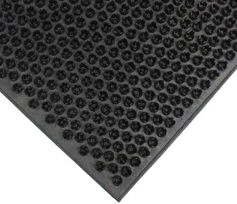 Condor Classic Astro Turf Look Rubber Scraper Mat Black Doormat 40 x 60cm