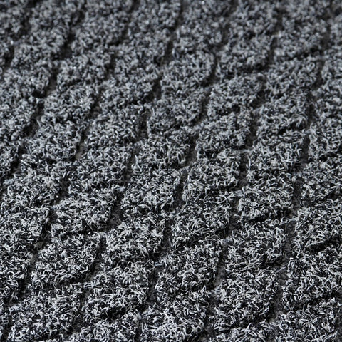 Dirt Defender Diamond Grey Door Mat Heavy Duty Outdoor Entrance 40x60cm