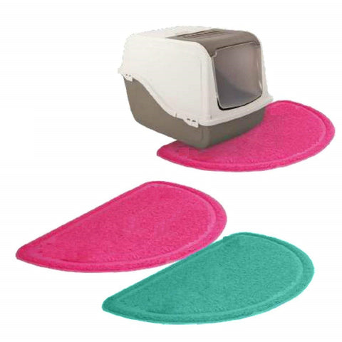 Door Rubber Plain Floor PVC Half Moon Non-Slip durable rubber Pet Mat 36x60cm UK