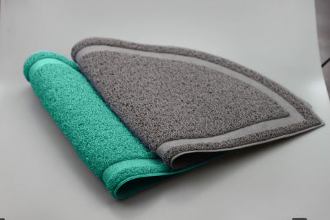 Door Rubber Plain Floor PVC Half Moon Non-Slip durable rubber Pet Mat 36x60cm UK