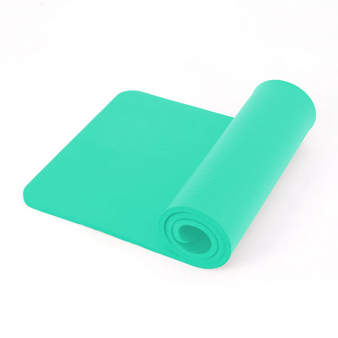 TURQUOISE YOGA MAT 15MM THICK FOR GYM EXERCISE FITNESS PILATES WORKOUT NON-SLIP