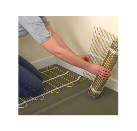150W Electric Underfloor Heating Mat 1 - 12 m2 per sheet CE Lifetime Warranty