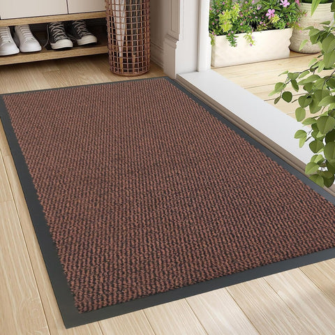 Entrance Mats Indoor Outdoor Non Slip Door Rugs Rubber Edge Barrier Absorbent