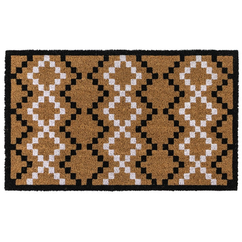 Eco-Friendly Latex Backed Natural Coir Entrance Doormat 45x75cm