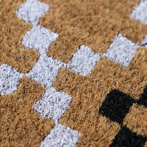 Eco-Friendly Latex Backed Natural Coir Entrance Doormat 45x75cm