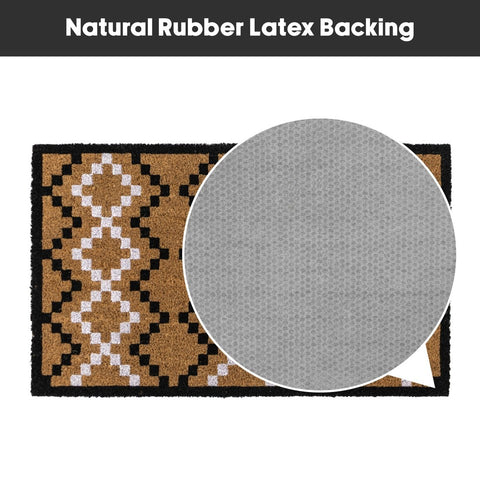 Eco-Friendly Latex Backed Natural Coir Entrance Doormat 45x75cm