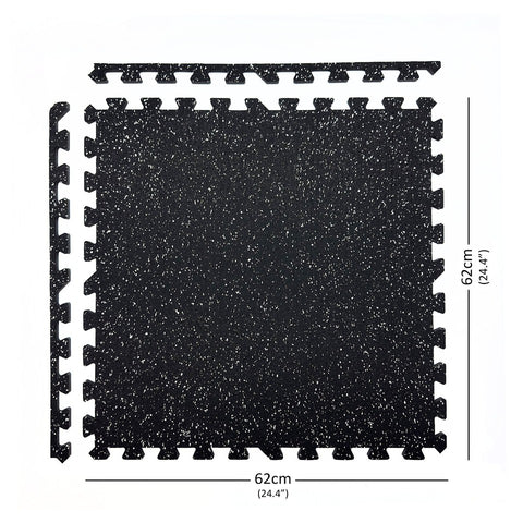 EXTRA THICK 14mm GYM FLOORING INTERLOCKING FLOOR MAT EVA RUBBER HEAVY DUTY TILES