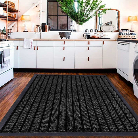 Heavy Duty Rubber Barrier Mat Non Slip Door Mats Hallway Kitchen Runner Area Rug