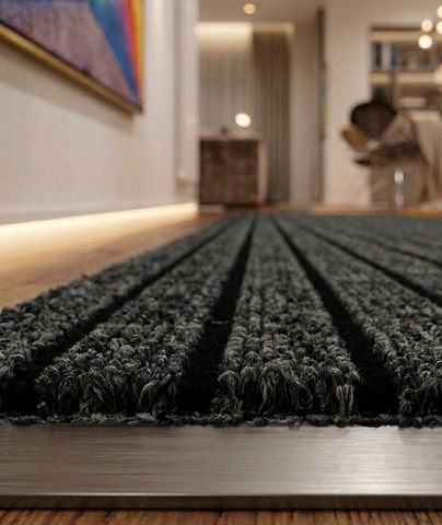 Heavy Duty Rubber Backed Door Mat Non Slip Hallway Runner Rug Barrier Mat
