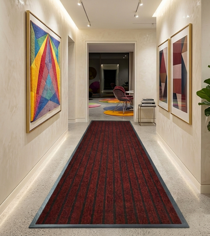 Heavy Duty Rubber Backed Door Mat Non Slip Hallway Runner Rug Barrier Mat
