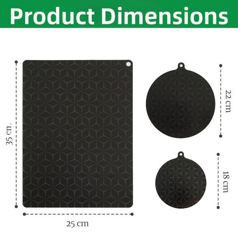 Induction Cooker Silicone Mat Heat Resistant Non Slip Protective Insulation Pad