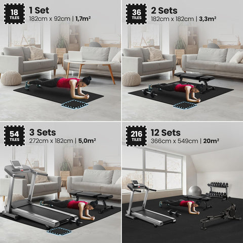 Fitness BM-PM1 Interlocking Soft EVA Foam Floor Mat