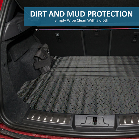 UNIVERSAL CAR BOOT LINER MAT HEAVY DUTY RUBBER NON SLIP LARGE 120 X 80 CM