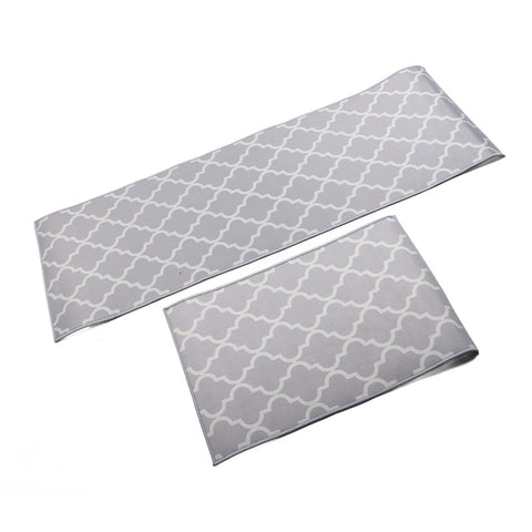 2Pcs Kitchen Mat Dustproof Floor Mat Rug Home Decoration For Office Hotel NEW
