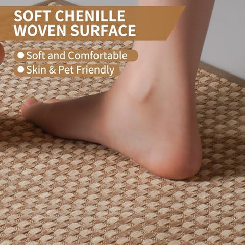 Kitchen Mats for Floor, Super Absorbent Kitchen Rugs Non Slip Washable, Rubber