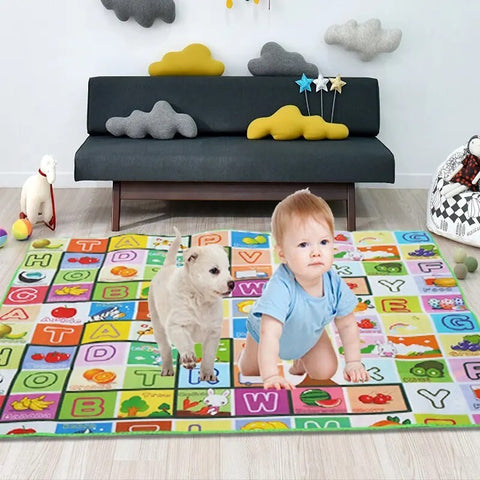 Large Baby Play Mat Kids Double Sided Crawl Educational Picnic Carpet 180x120cm