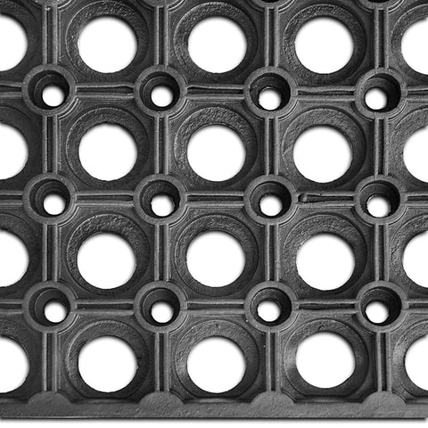 Large Non Slip Rubber Ring Door Mat Industrial House Outdoor Entrance Rug Carpet