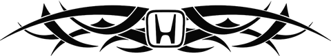 Tribal Honda Logo design Vinyl Decal Sticker 43 different colors available