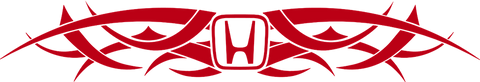 Tribal Honda Logo design Vinyl Decal Sticker 43 different colors available