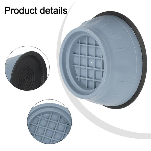 4x Anti-Vibration Pad Anti-slip Noise-reducing Washing Machine Feet Nonslip Mat