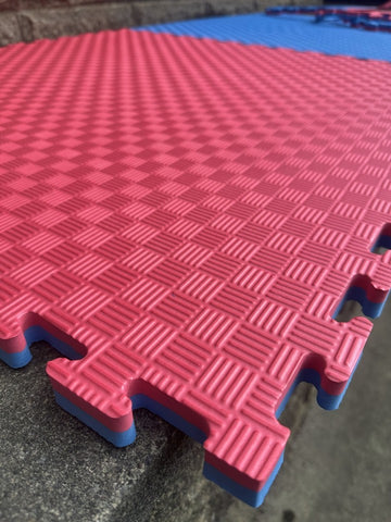 Clearance 20mm Martial Arts Jigsaw Mats 1m2 Red/Blue Karate Judo Kickboxing