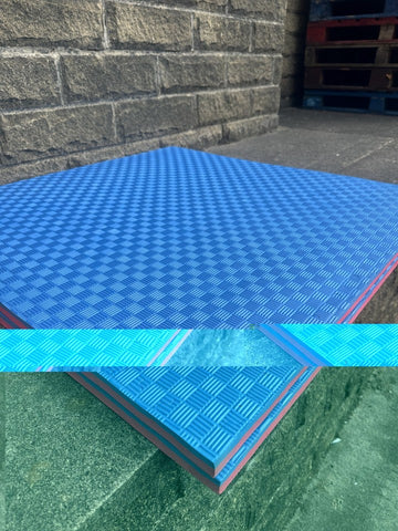 Clearance 20mm Martial Arts Jigsaw Mats 1m2 Red/Blue Karate Judo Kickboxing