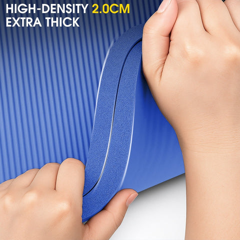 Yoga Mat 20MM Extra Thick Fitness Foam Pilates Mats Non Slip Exercise Home Gym
