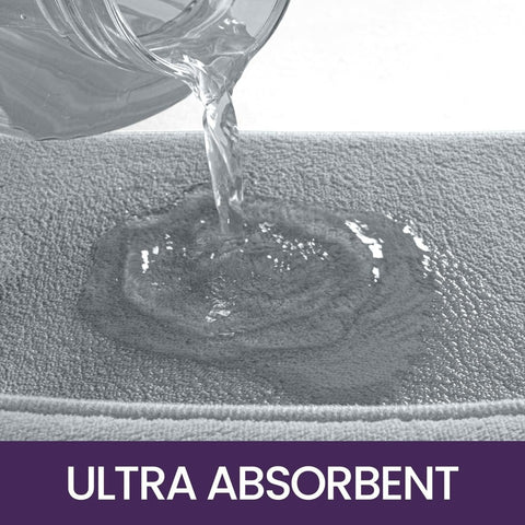 Memory Foam Bath Mat 40 x 60 cm, Super Absorbent Bathroom Mats, Extra Thick