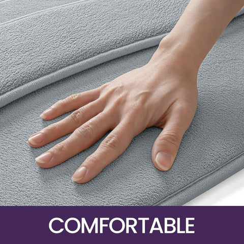 Memory Foam Bath Mat 40 x 60 cm, Super Absorbent Bathroom Mats, Extra Thick