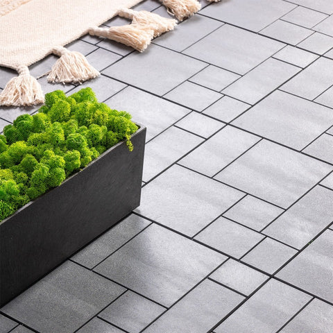 Interlocking Mosaic Decking Tiles 30x30cm Outdoor Patio Garden Floor Terrace