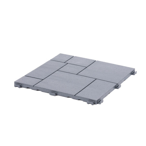 Interlocking Mosaic Decking Tiles 30x30cm Outdoor Patio Garden Floor Terrace