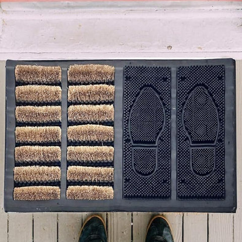 Natural Coir Door Mat Entrance Front Door Rubber Mats Indoor Outdoor Heavy Duty