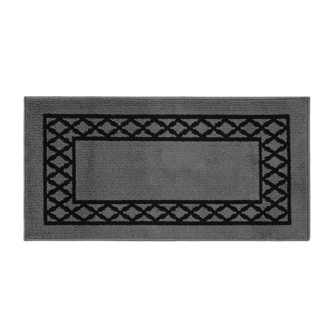 Set of 2 Non-Slip Kitchen Floor Mats, Machine Washable Rugs Carpet TPR Backing