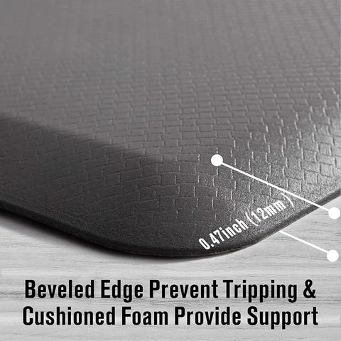 Non Slip Anti Fatigue Kitchen Standing Mat Cushioned PVC Waterproof Rug