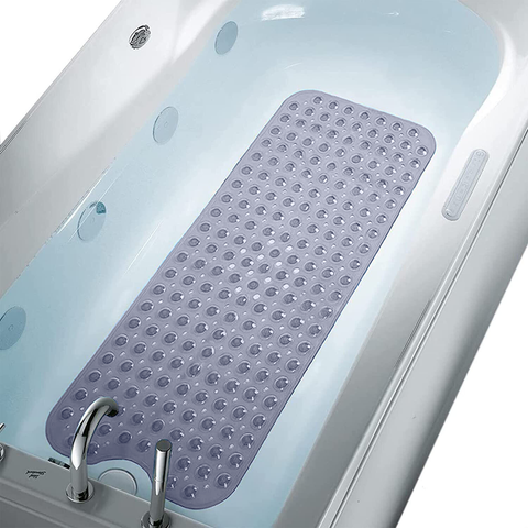 Non Slip Bath Mat Extra Large Bathtub Shower Mat Anti Mold Rubber Strong Suction