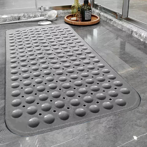 Non Slip Bath Mat Extra Large Bathtub Shower Mat Anti Mold Rubber Strong Suction