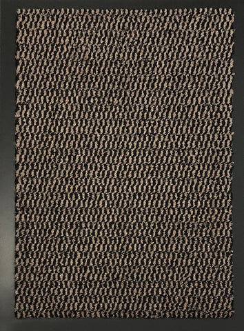 Non Slip Heavy Duty Dirt Rubber Edged PVC Barrier Door Entrance Mats - Brown