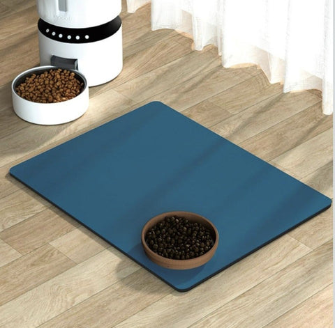 Pet Feeding Mat Absorbent Dog Mat for Food and Water Bowl No Stains Quick Dry