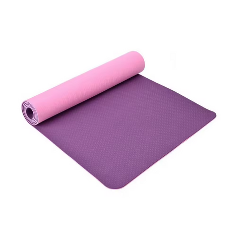 Yoga Mat for Pilates Gym Exercise 10mm Thick Carry Strap Large Comfortable NBR