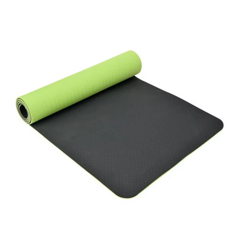 Yoga Mat for Pilates Gym Exercise 10mm Thick Carry Strap Large Comfortable NBR